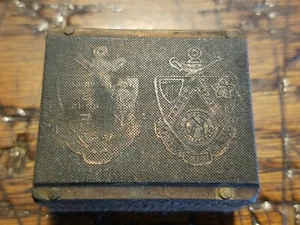 Vintage Letterpress Printing Block Advertising Logo- Aladen Lamp Crest-B1 - Picture 1 of 7