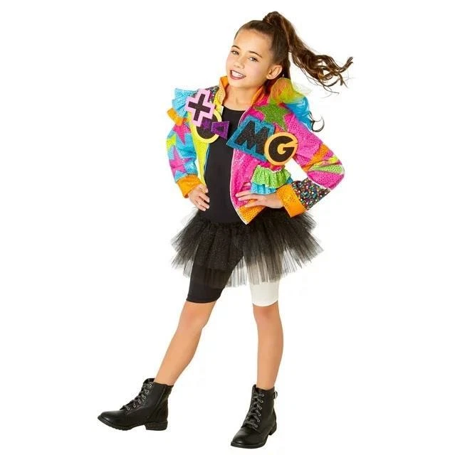 Disfraz de Halloween Pop Equipo XOMG para Niñas Talla Pequeña 6/6X Chaqueta Tutú Pantalones Cortos Nuevo con Etiquetas Foto 1 de 1
