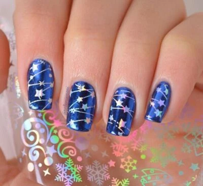 Christmas Nail Art Foils / Nail Transfer Foil / Wrap / Decal / Glitter Sticker