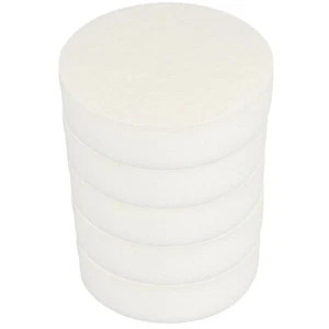 Craft-Equip Basic 5er Pack 180mm Polierschwamm weiss glatt Auto pflege Polierpad - Bild 1 von 1