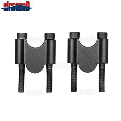 Kit elevador de manillar CNC negro 7/8" barra elevadora 30 mm motocicleta para ATV moto de cross Foto 1 de 4