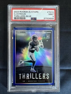 2023 Panini Rookies & Stars Thrillers Blue /50 PSA 9 Texans Rookie RC - Image 1 of 3