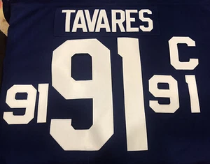 Jonathan Tavares Toronto Maple Leafs Home Jersey Number Kit Stitched Around Edge - Picture 1 of 3