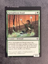 Mtg Misprint Miscut Zendikar Rising Commander Springbloom Druid