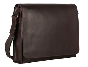 LEONHARD HEYDEN Dakota Messenger Bag L Schultertasche Tasche Brown dunkelbraun - Bild 1 von 2