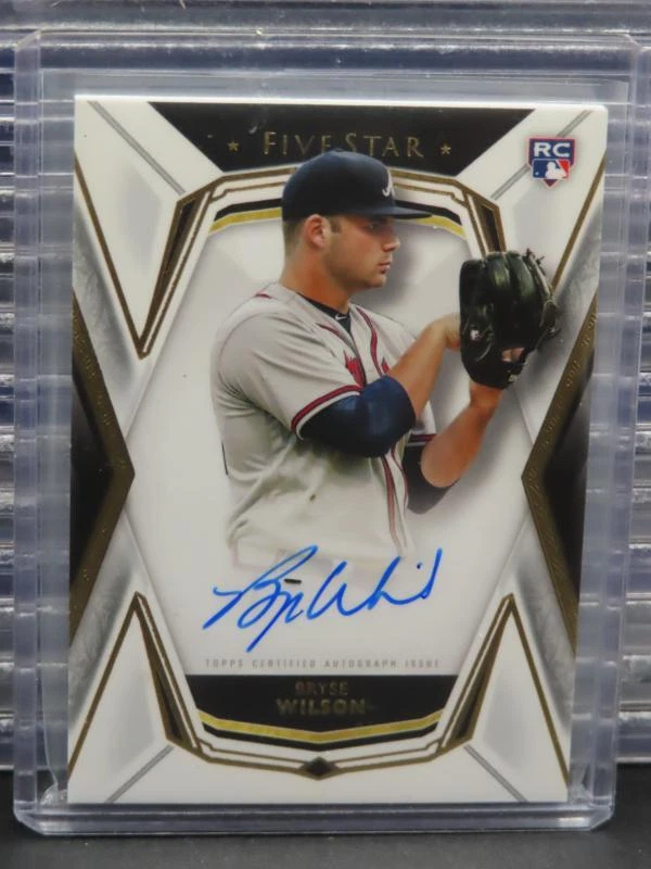 2019 Topps Five Star Bryse Wilson Rookie Autograph Auto RC #FSA-BW Braves