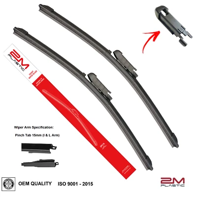 Front Windshield Wiper Blade For CHEVROLET Sonic 2012-2020 26" 15" All Season - Image 1 of 4