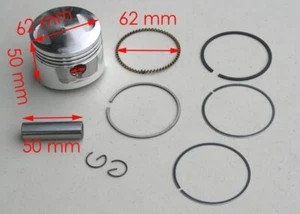 HONDA CG-150CC PISTON,RING AND PIN SET (PISTON DIAMETER 62MM) - Bild 1 von 1
