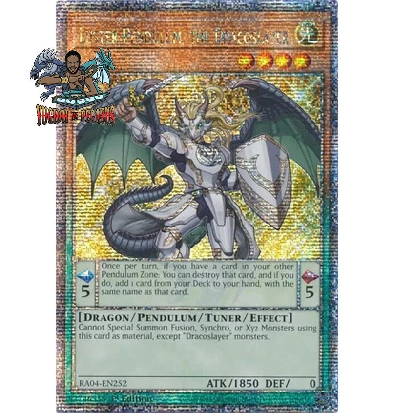 Yugioh! Luster Pendulum, the Dracoslayer RA04-EN252 Quarter Century Secret Rare - Image 1 of 1