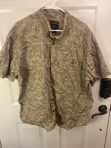 WOOLRICH Fishing Shirt Men’s S Brown Outdoor Hiking Gorpcore Casual No Size Tag - Picture 1 of 21