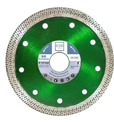 Diamant-Fliesentrennscheibe BR Premium Trennscheiben für Fliesen 115 & 125  - Bild 1 von 4