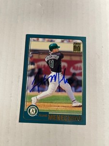Oakland Athletics FRANK MENECHINO Signed Card