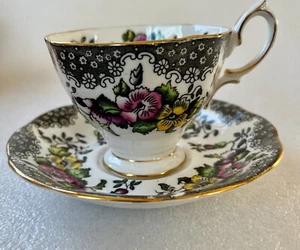 Royal Albert "Lovelace "Fine Bone China Tea Cup and Saucer - Picture 1 of 11