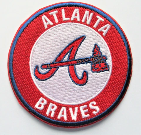 LOT OF (1) MLB BASEBALL ATLANTA BRAVES EMBROIDERED PATCH PATCHES (TYPE E) # 27A Cover