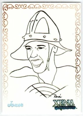 XENA ART & IMAGES RENEE O'CONNOR ART ARTIFEX INSERT TRADING CARD R8 JOXER - Image 1 of 2