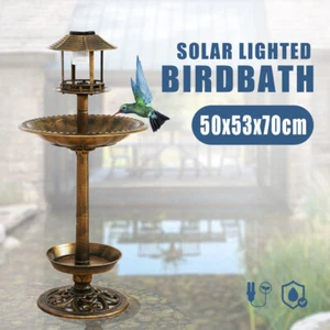 Bird Bath Wash Ornament Garden Feeder Statue Outdoor Decor 70cm - Picture 1 of 8