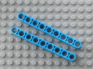 2 x LEGO Dark Azure Technic Liftarm Thick 1 x 9 Ref 40490 Set 76165 42091 42074 - Picture 1 of 1