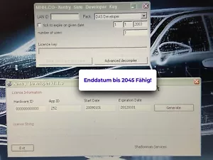 XENTRY Star Diagnose DAS Key Aktivierungsschlüssel Generator Patcher - Bild 1 von 1