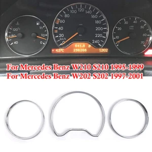 Auto Armaturenbrett Gauge Ring Lünette Für Mercedes Benz W210/S210 1995–1999 - Imagen 1 de 9