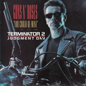 GUNS N' ROSES You Could Be Mine & Civil War PICTURE SLEEVE TERMINATOR 2 record - Foto 1 di 4