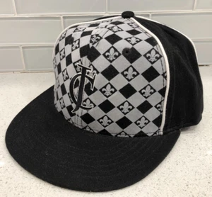 Baseballmütze Kappe Jacques Cardin cognacfarben VSOP bestickt Hip-Hop-Stil schwarz/grau - Bild 1 von 10