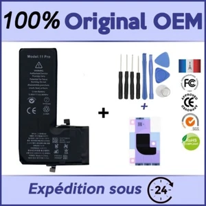 3410mAh IPHONE 11 PRO BATTERIE NEUVE OEM DE CAPACITE SUPERIEURE +/ KIT OUTILS - Zdjęcie 1 z 1