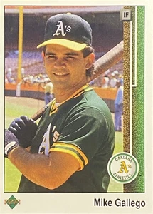 1989 Upper Deck #583 Mike Gallego Oakland Athletics Baseball Card - Picture 1 of 2