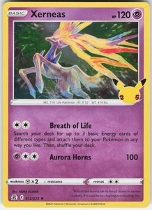 Zerneas Holo Rare Celebrations 012/025 LP-NM - Picture 1 of 2