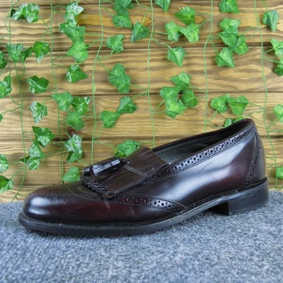 Mocasín Dexter Hombres Kilty Borla Borgoña Charol Talla 9.5 Poco Uso 2025 Foto 1 de 4