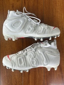Nike Vapor Untouchable Pro 3 OBJ Uptempo TD Football Cleats White Size 10 - Picture 1 of 7