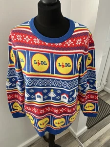 Esmara LIDL  Christmas Sweater Jumper Size L 16/18 Chest 44 - Picture 1 of 3