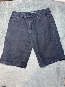 Jinzu Jeans Shorts Uomo 36 Hip Hop Skater Gamba Larga Ricamato Baggy Y2K Street - Foto 1 di 13