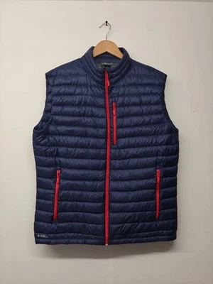 Rab Mens Microlight Vest Down Zip Gilet Quantum Pertex Nikwax - Large - Blue - Image 1 of 4