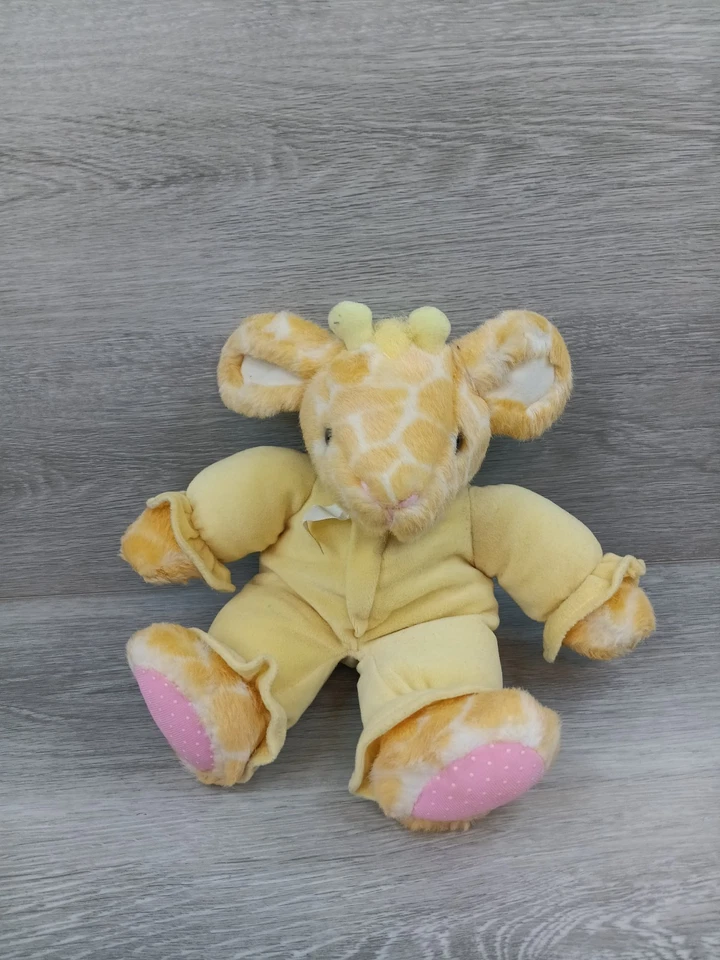 Плюшевое детское животное жираф погремушка Kiddy Kuddlers Russ Berrie - Изображение 1 из 4