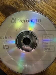 Blank Verbatim Disks 16x DVD+R Discs 120 min 4.7 GB 25 Pack New Sealed - Picture 1 of 2