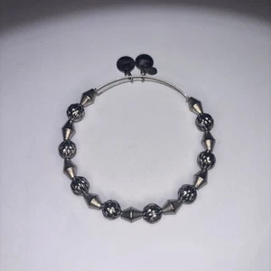Alex And Ani Silver Tone Beaded Bracelet  - Picture 1 of 2