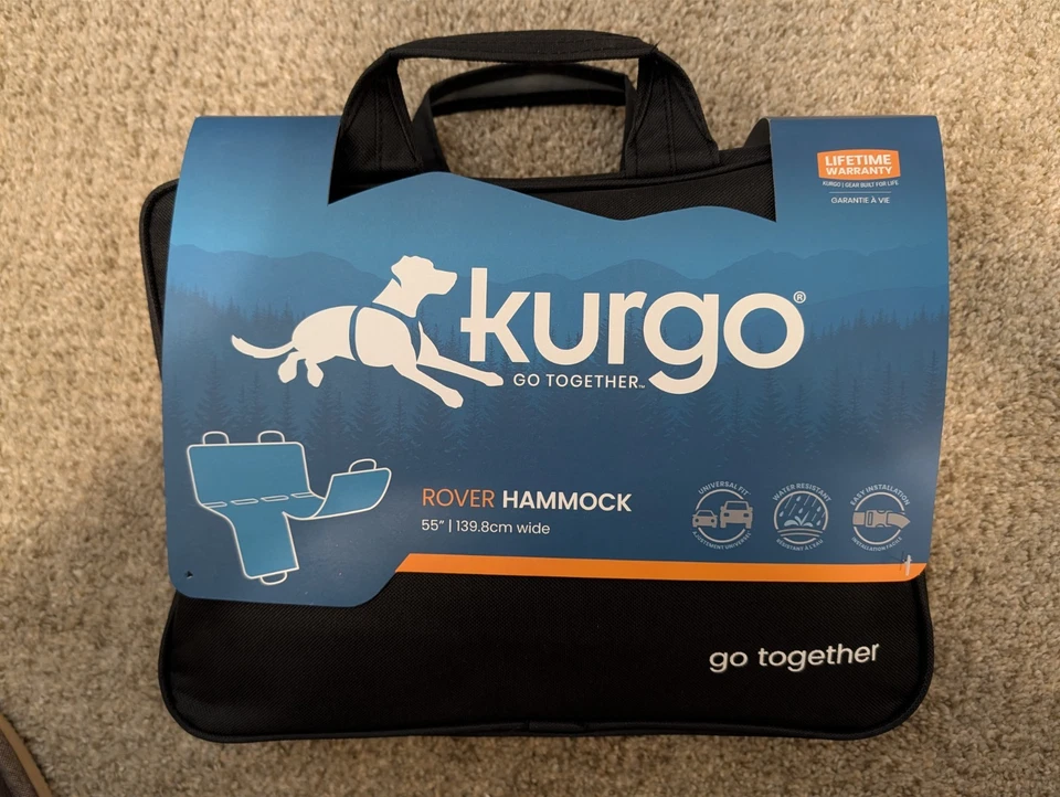 Kurgo Rover Hammock Dog Car Seat Cover 55" Black - Image 1 of 1