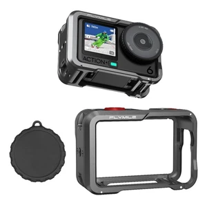 Metal Frame Rabbit Cage+Lens Cover For DJI OSMO ACTION 6 Camera - Picture 1 of 9