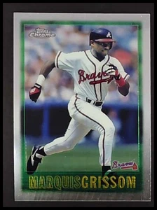 1997 Topps Baseball Chrome Marquis Grissom #71 Atlanta Braves - Picture 1 of 10