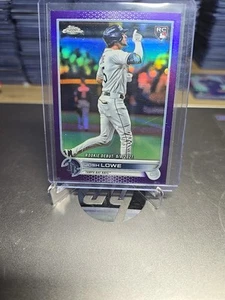 2022 Topps Chrome Update Series - Rookie Debut Josh Lowe #USC155 Purple... - Picture 1 of 2