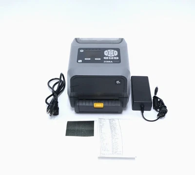 Zebra ZD620 Label Printer ZD62142-T01L01EZ Wireless Bluetooth Ethernet w/Power A - Image 1 of 4