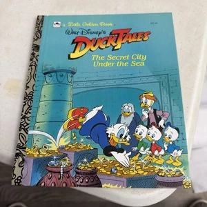 Walt Disney Duck Tales Secret City Under the Sea Little Golden Book 102 64 1992 - Picture 1 of 6