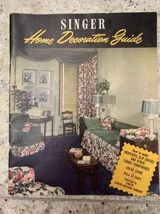 Guía de decoración del hogar Singer Sewing Machine Company 1947 dueño original - Imagen 1 de 4