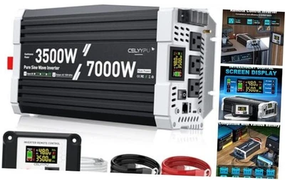 3500 watt Pure sine Wave Inverter, 48V DC to 110V AC Power Inverter, Used for  - Image 1 of 4