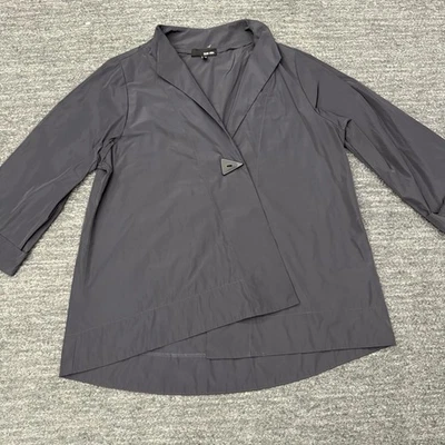 Chaqueta Sun Kim Mujer Pequeña Gris Un Botón Funky Artística Lagenlook Gran Tamaño EE. UU. Foto 1 de 4