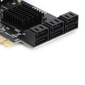 Hard Disk Expansion Card 6.0 Gbps PCI‑E To 6G 6 Ports Convertor Interfac FY - Afbeelding 1 van 22