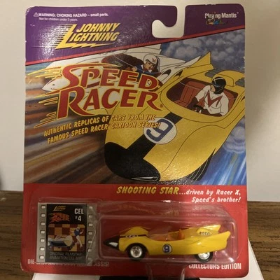 1997 Johnny Lightning Speed Racer SHOOTING STAR Car w Cel #15  Metal Body/Base - Image 1 of 4