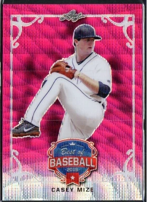 2019 Leaf Best of Baseball Pink Wave /10 #BB-01 Casey Mize - Image 1 of 2