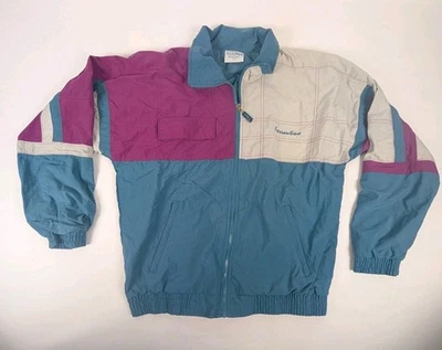 Vintage Retro Rare Ferrantino sz Small 80s 90s Mob Set Windbreaker And Pants  - Image 1 of 4
