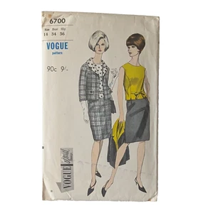 Vogue 6700 Suit And Blouse sewing pattern - sizes 14 - Complete  - Picture 1 of 3